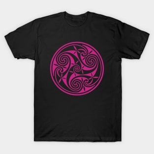 Celtic Spiral 2- Pink T-Shirt